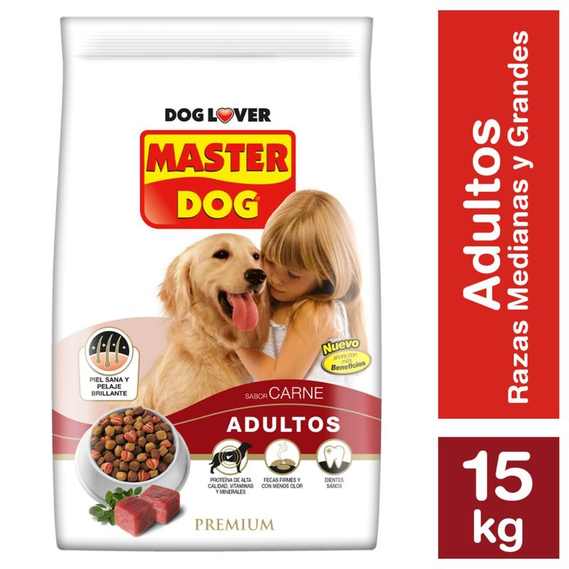 MASTER DOG - Master Dog Alimento Perro Adulto Carne 15 Kg