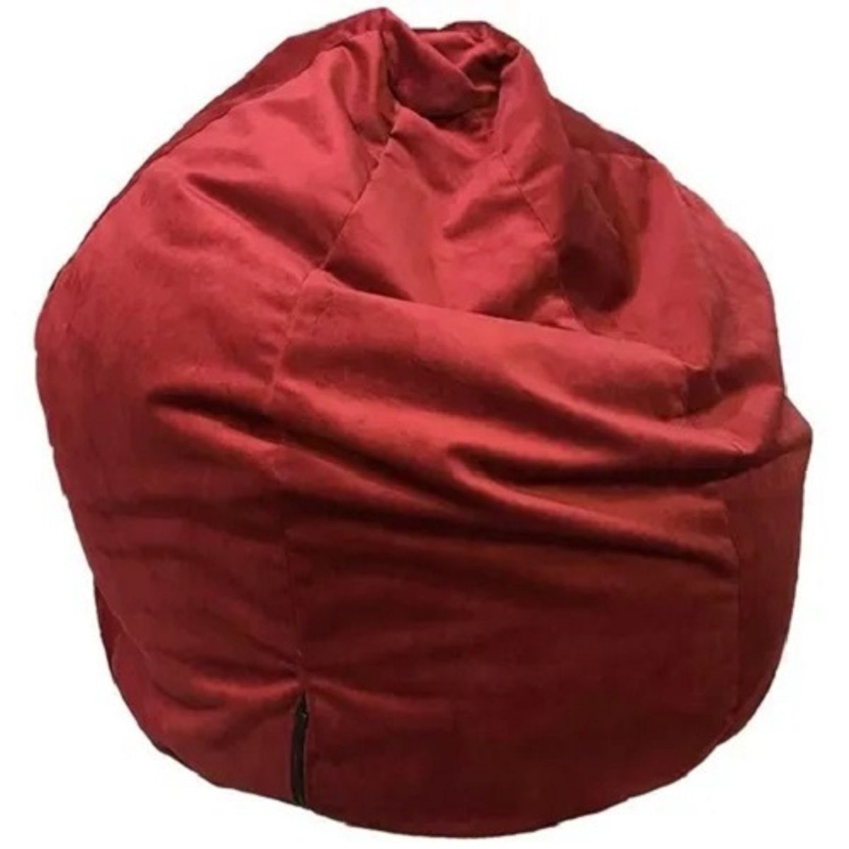 REHUCE - Puff Pera L Gamuza Rojo