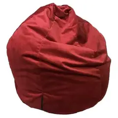 REHUCE - Puff Pera L Gamuza Rojo