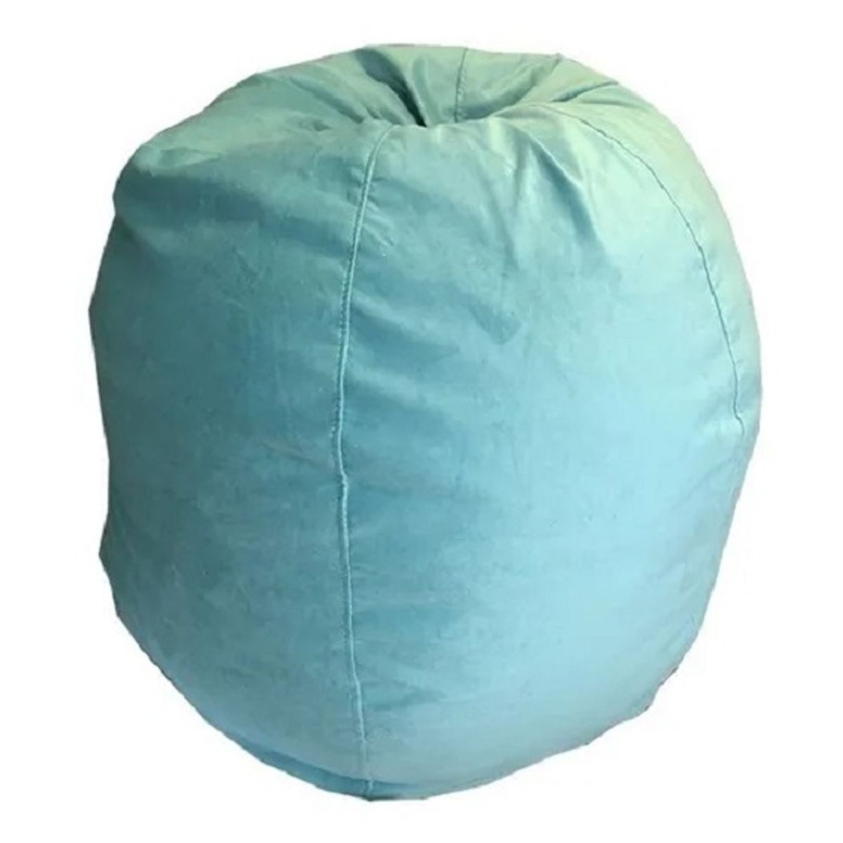 REHUCE - Puff Gamuza tamaño L  - Celeste