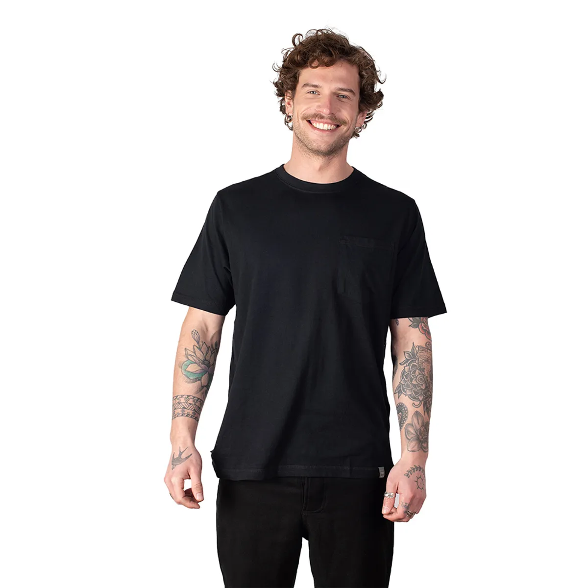 LENGA - Polera Hombre Manga Corta Con Bolsillo Quillay