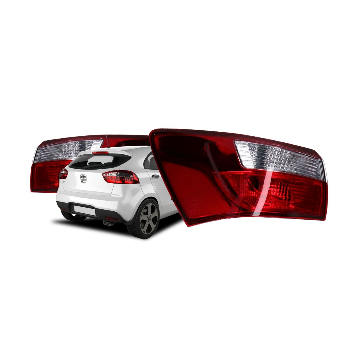 GENERICO - Par Faroles Traseros Kia Rio 5 2015/2018
