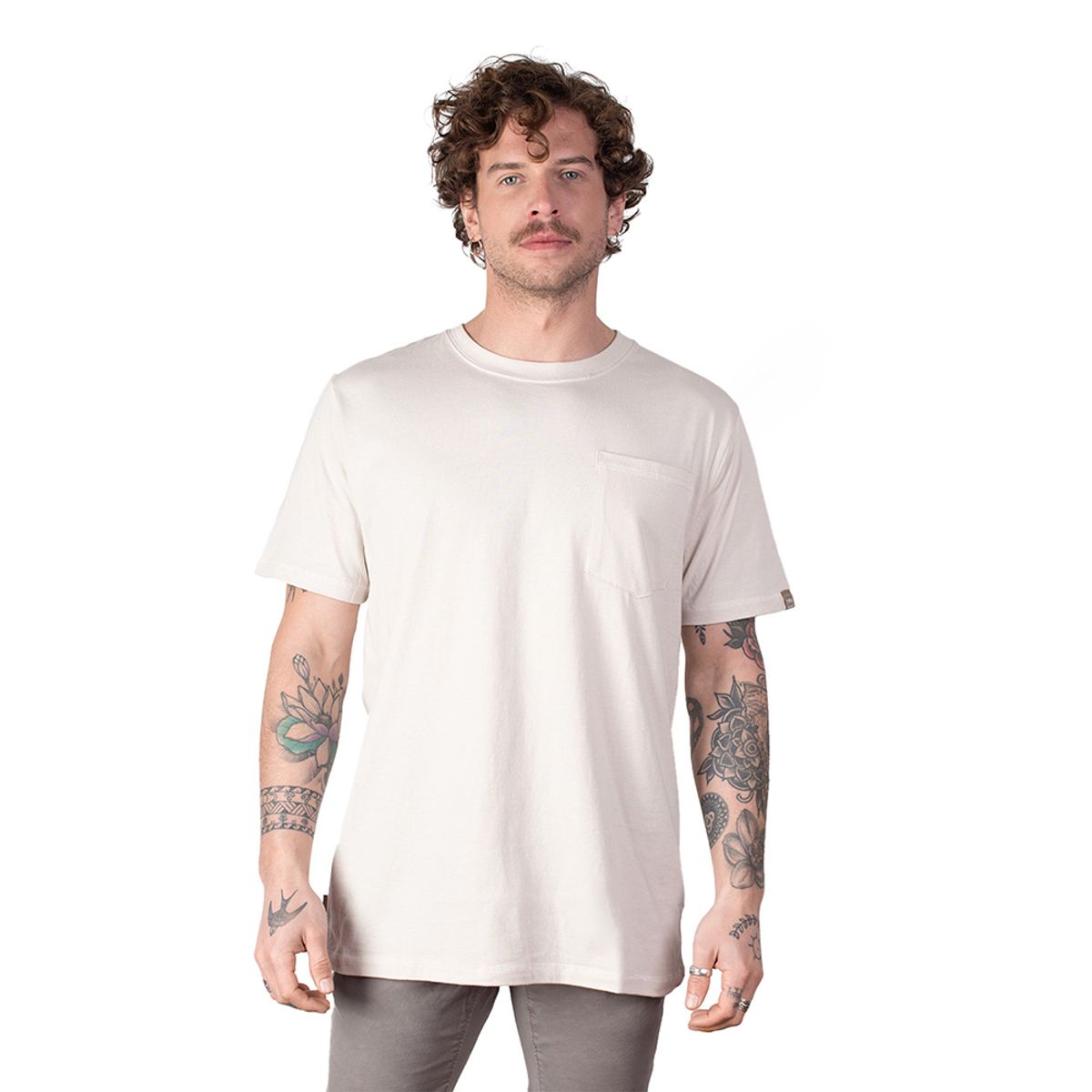 LENGA - Polera Hombre Manga Corta Con Bolsillo Quillay