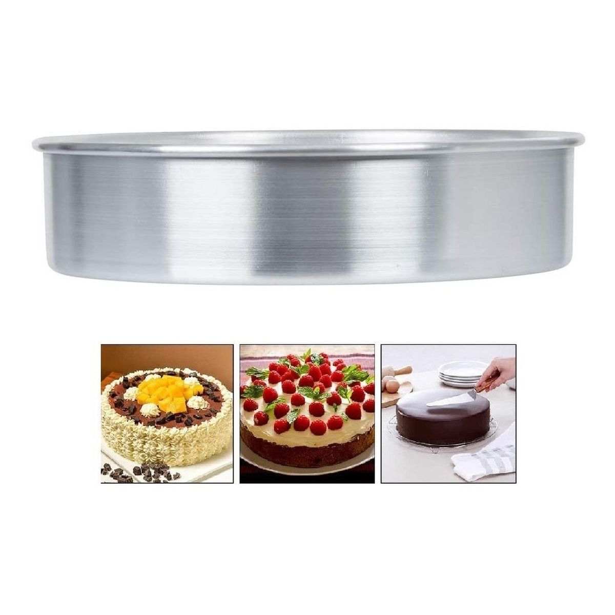 PASTELERIUSCL - Molde Torta Molde Queque Molde Aluminio Moldes Torta 30x10cm