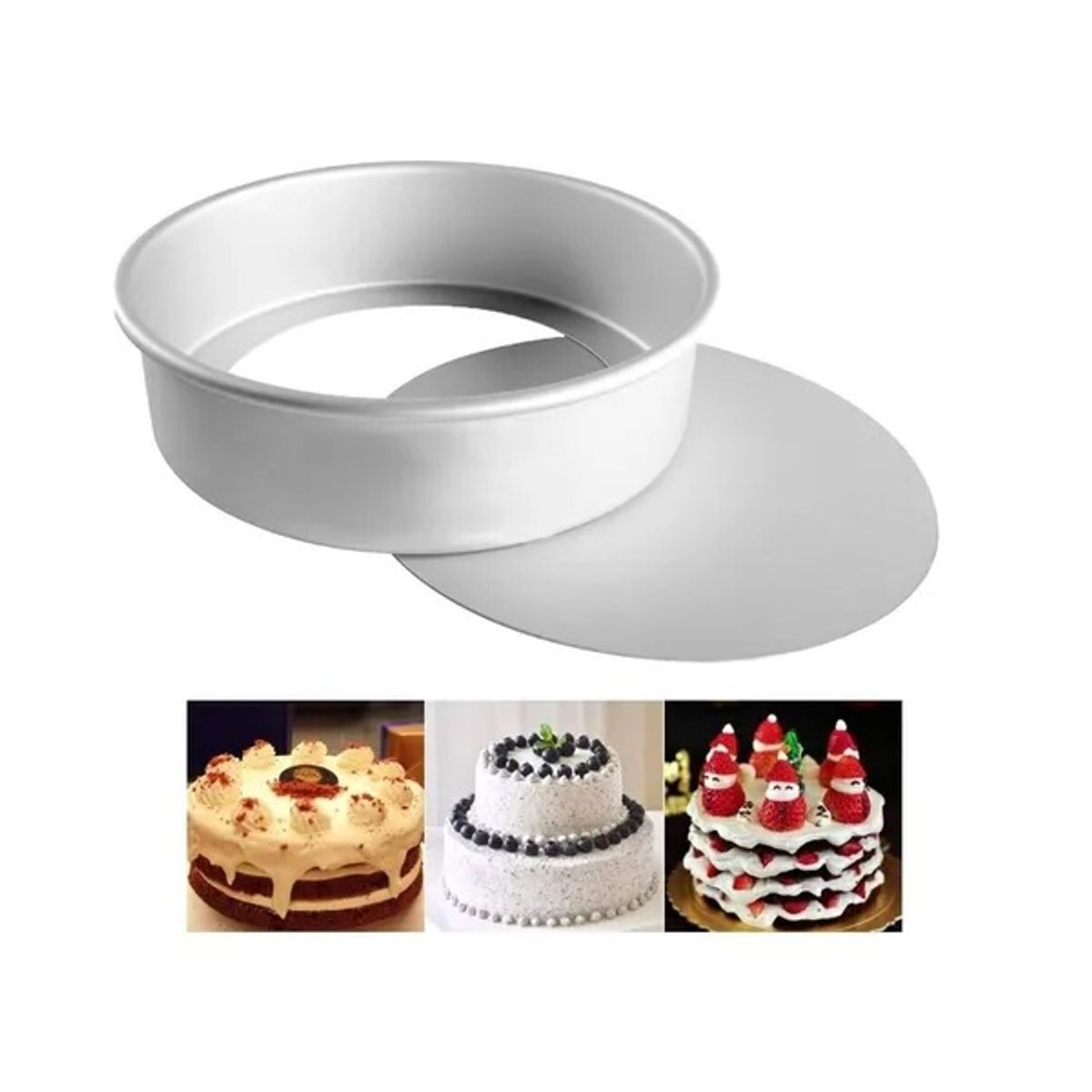 PASTELERIUS - Molde De Aluminio Para Torta Molde Desmontable Molde 32x10cm