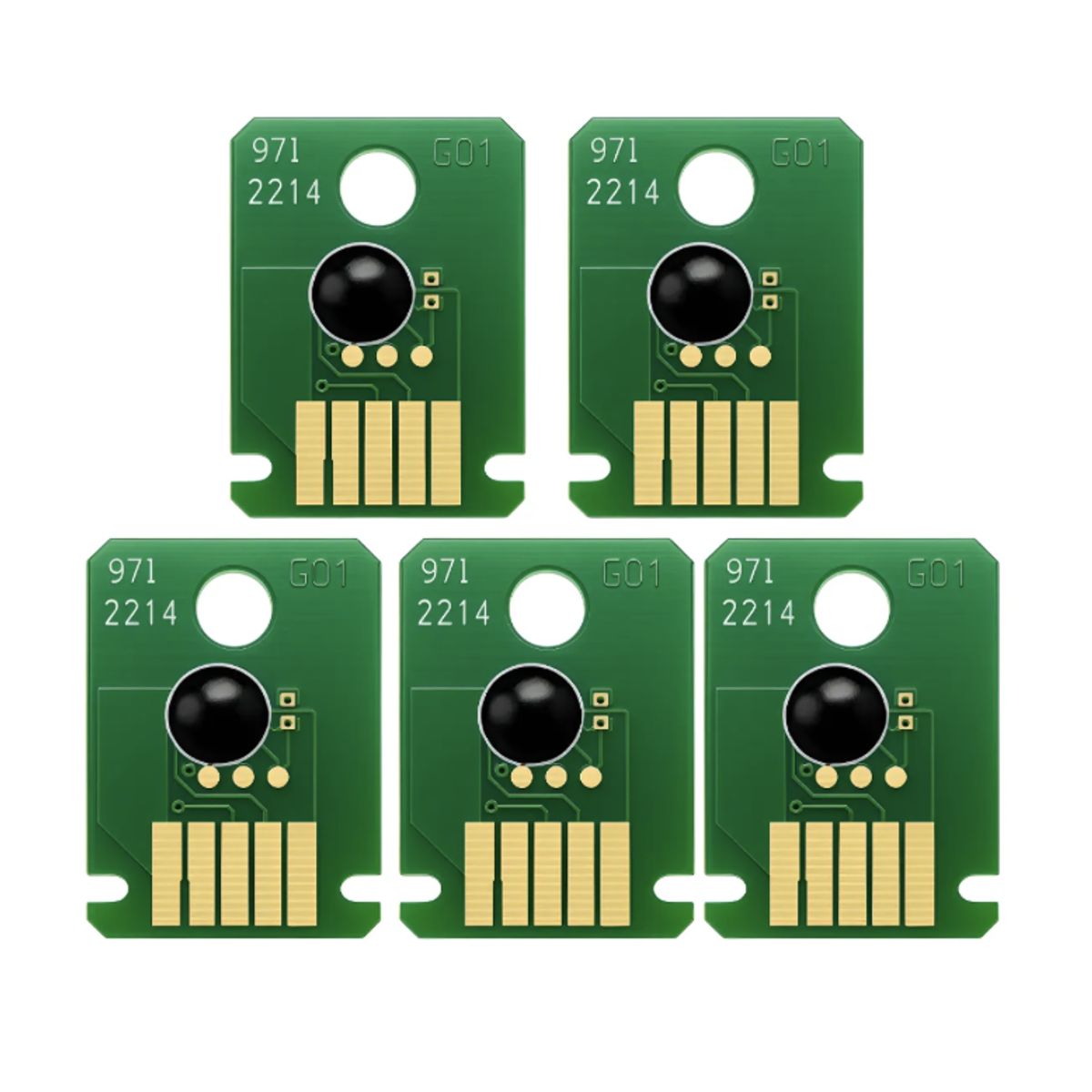 GENERICO - 5 Chips Para Reciclar Cartucho Mantenimiento Canon Mc-g01 GX6010 7010