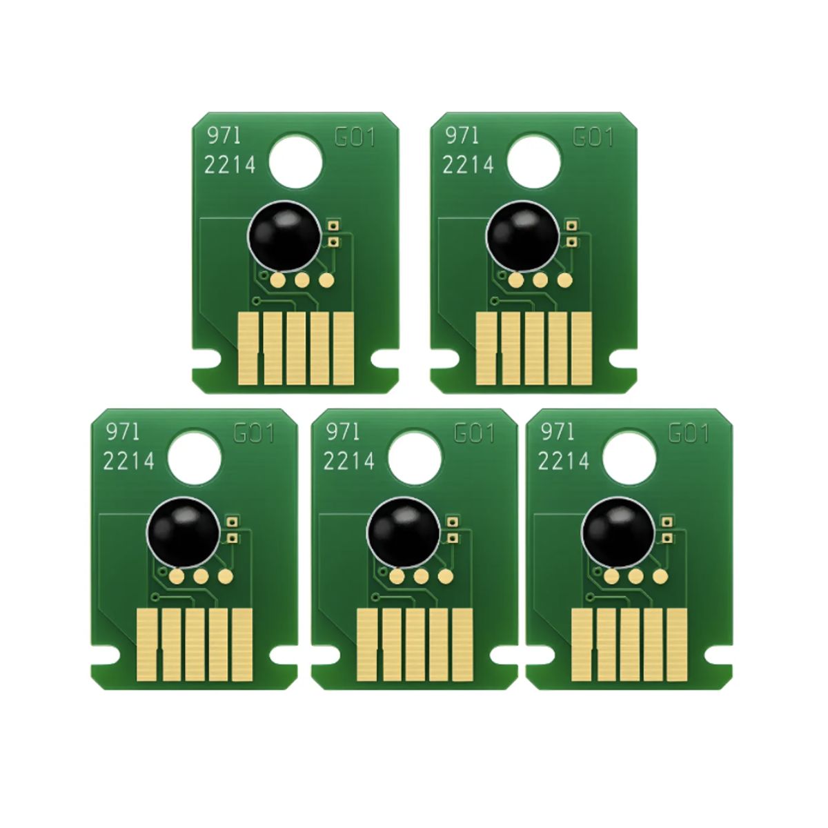 GENERICO - 5 Chips Para Reciclar Cartucho Mantenimiento Canon Mc-g01 GX6010 7010