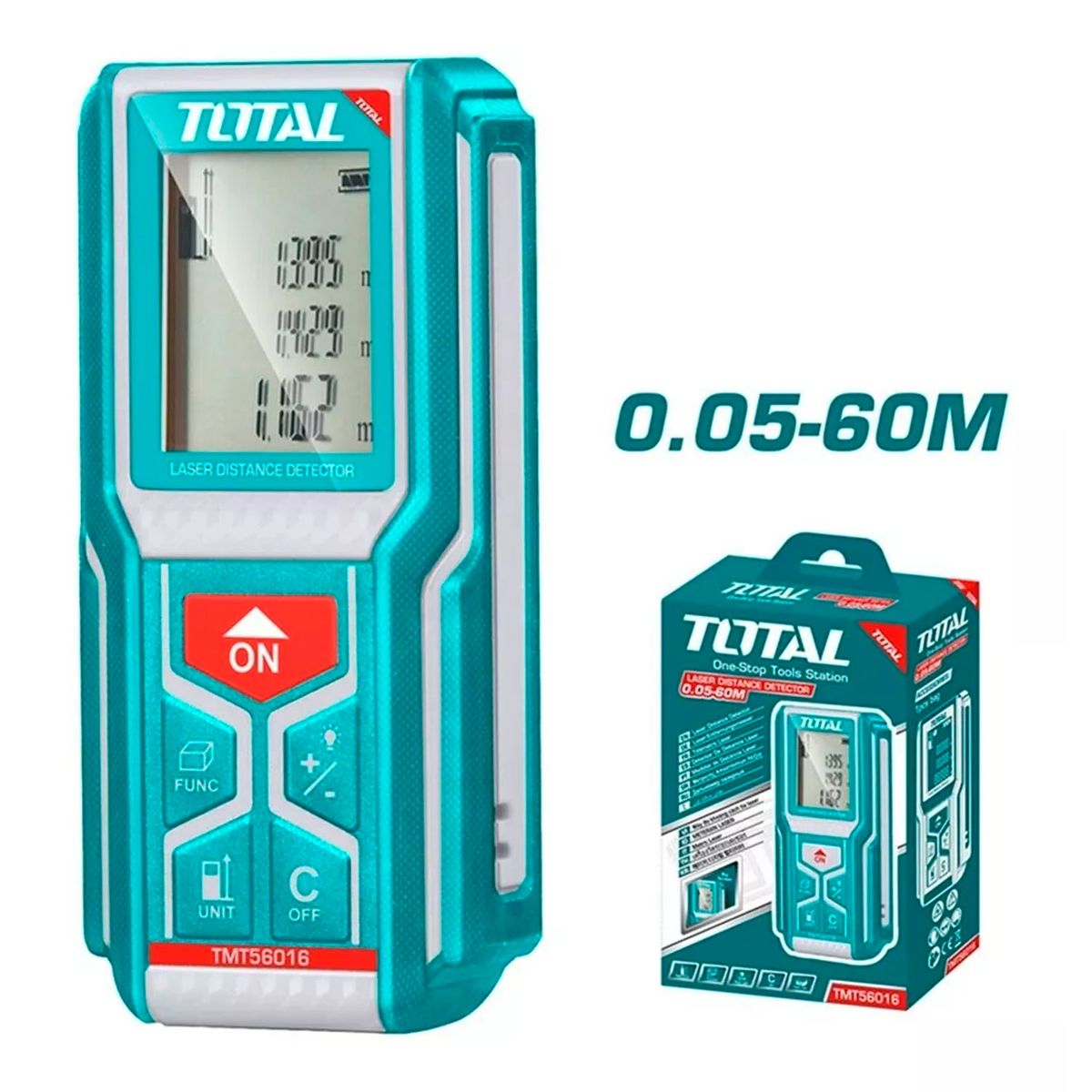 TOTAL TOOLS - Medidor De Distancia Láser 60 Metros Total Tmt56016