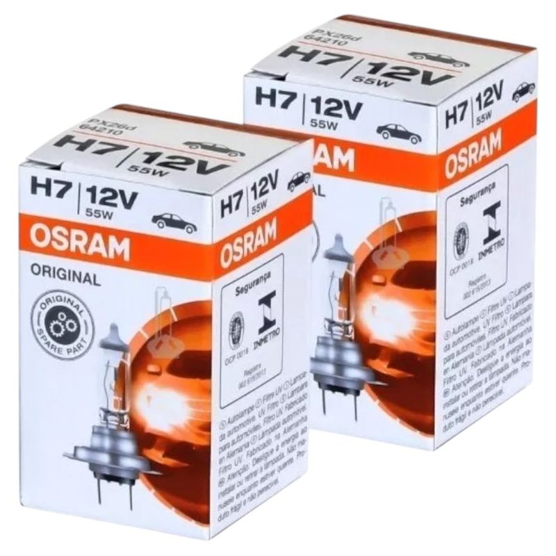 GENERICO - Kit Ampolleta Osram H7 12v 55w Px26d