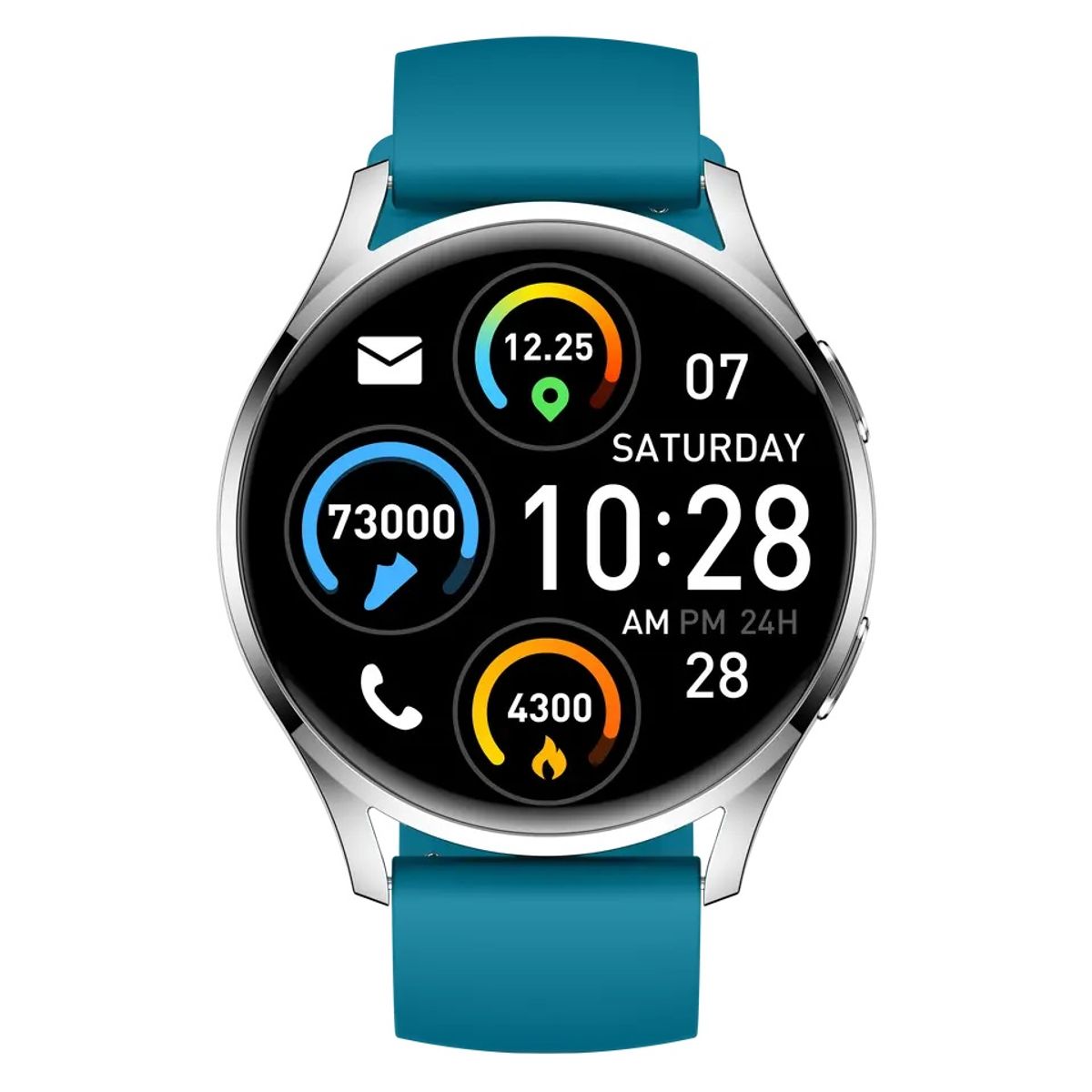 STARTECHOFFICE - Smartwatch S37 con Pantalla TFT 128” Bluetooth 50 Llamadas Monitoreo de Salud Modos Deportivos
