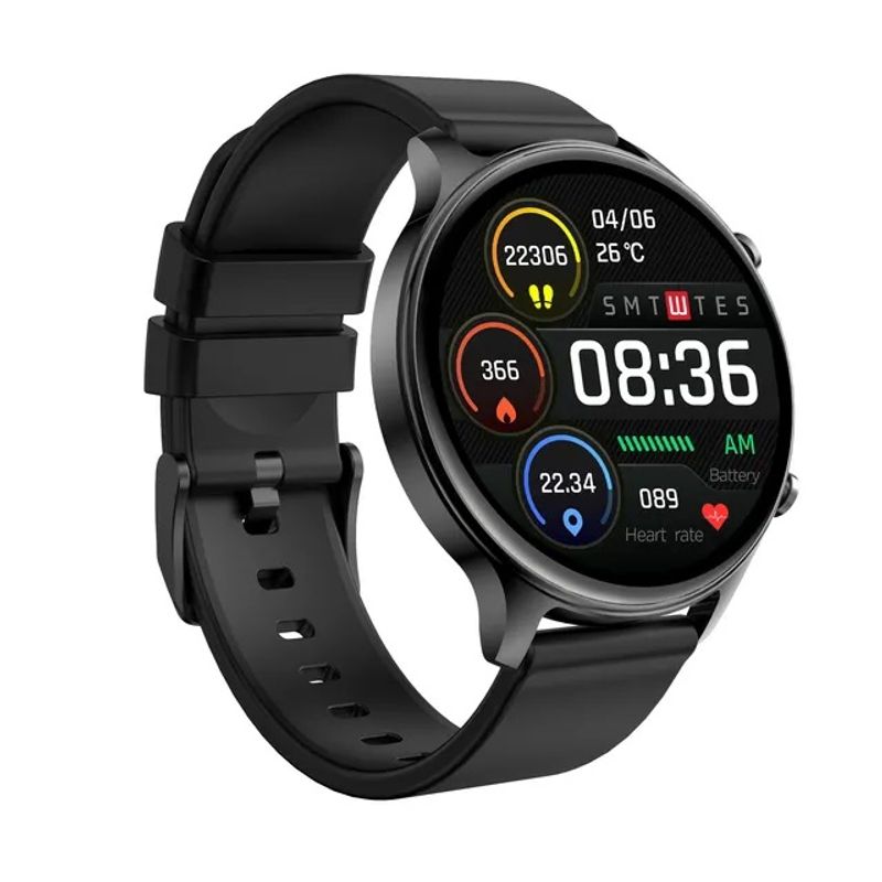 STARTECHOFFICE - Reloj Inteligente Smartwatch Wearables S37 Correa Silicona Negra