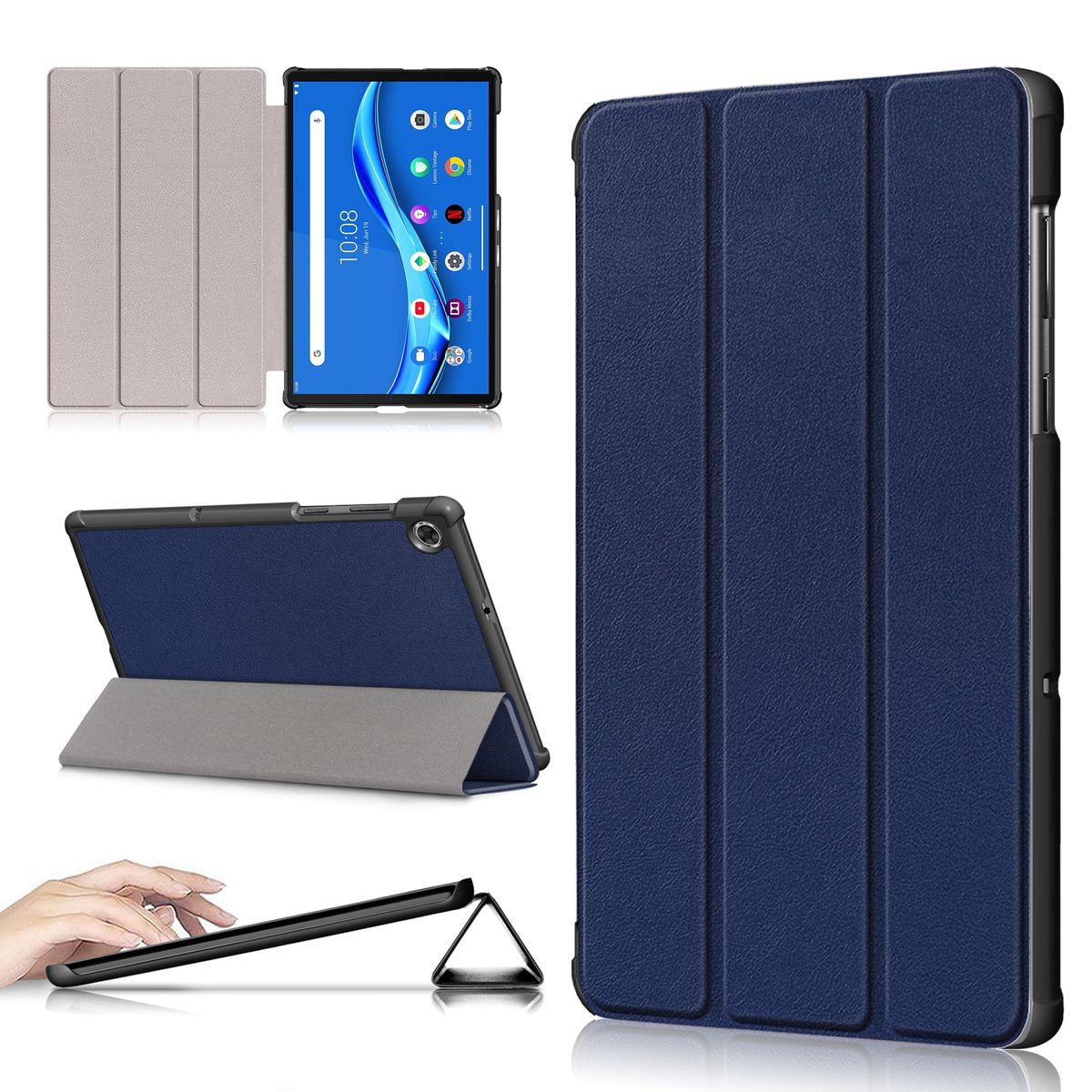 GENERICO - Carcasa Funda Compatible Con Lenovo M10 Plus 10.6 (3gen) / Azul