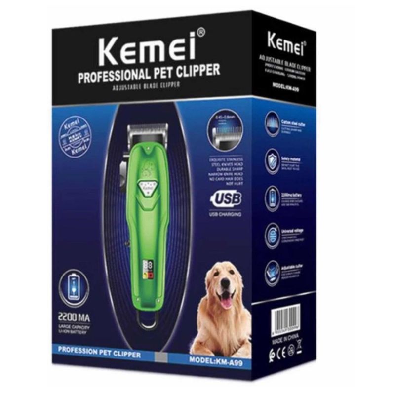 KEMEI - Máquina Afeitar Cortapelo Perro Mascotas Kemei Km-a99