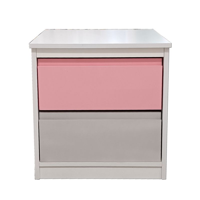 DECORACION CREATIVA - Velador 2 C Rosado Gris Minimal