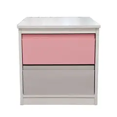 DECORACION CREATIVA - Velador 2 C Rosado Gris Minimal