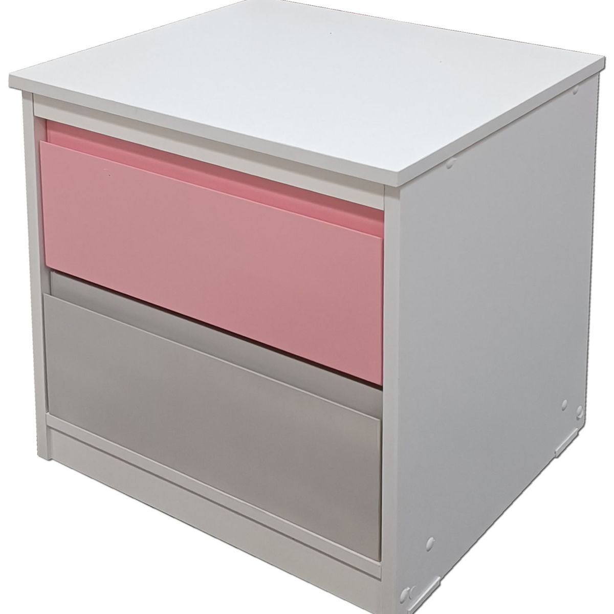 DECORACION CREATIVA - Velador 2 C Rosado Gris Minimal