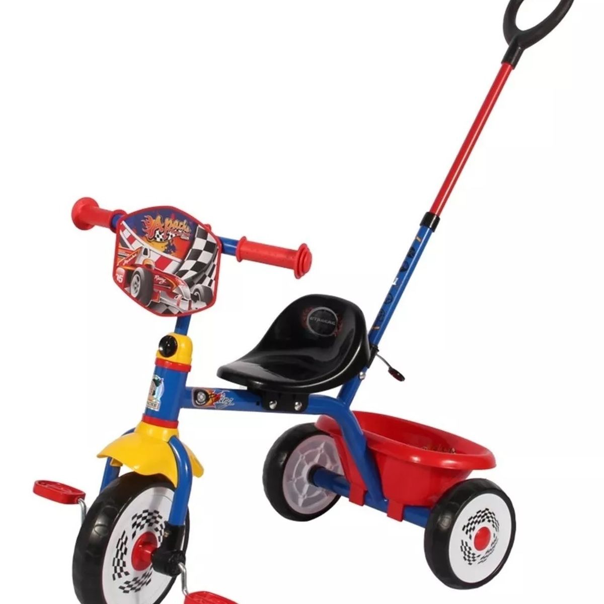 BESTOYS - Triciclo con empujador Apache Auto F1