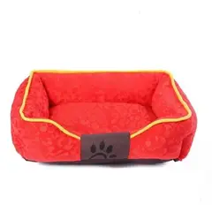 GENERICO - Cama Mascota Ultrasuave Talla S 47x36 262123 Rojo