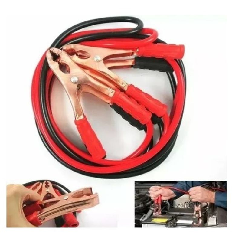 GENERICO - Cable Roba Corriente 500 Amp 2mts Para Vehiculo Auto 209010