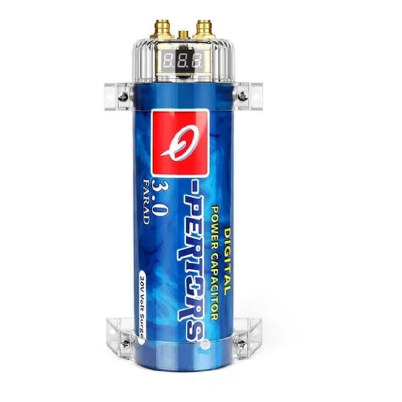 GENERICO - Capacitor Audio Car 3.0 Faradios Parlantes Regulador Amp 213215