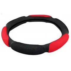 LISM - Funda Cubre Volante Auto Antideslizante Tela 216035 Rojo