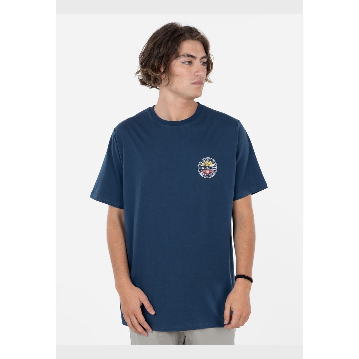 RUSTY - Polera ORIGINAL SS TEE Hombre Azul Rusty