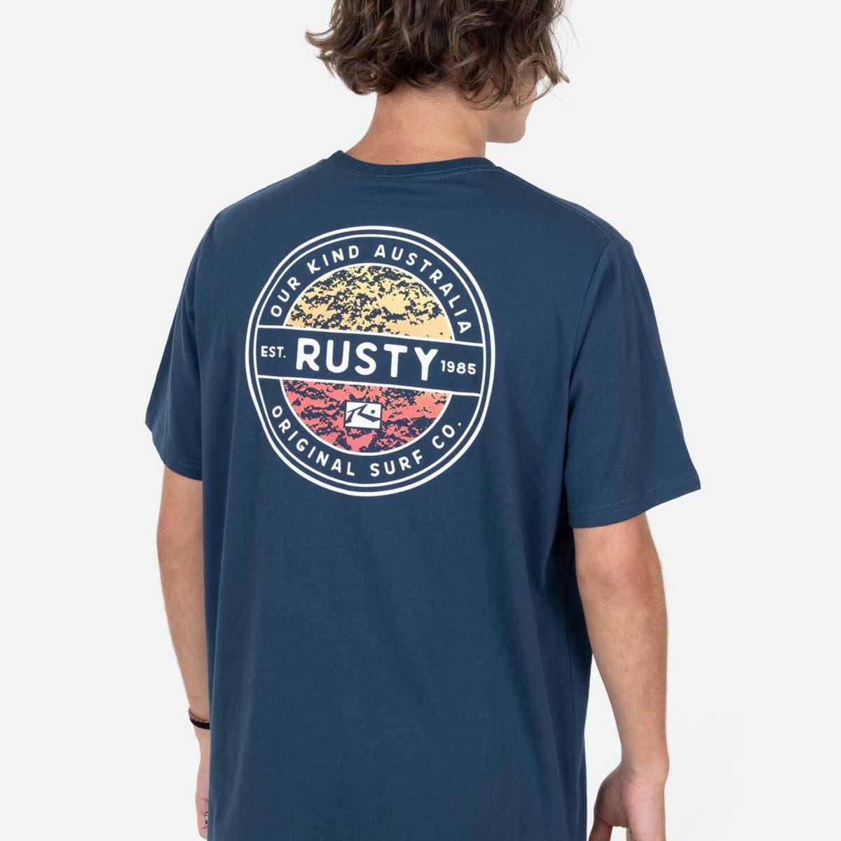 RUSTY - Polera ORIGINAL SS TEE Hombre Azul Rusty