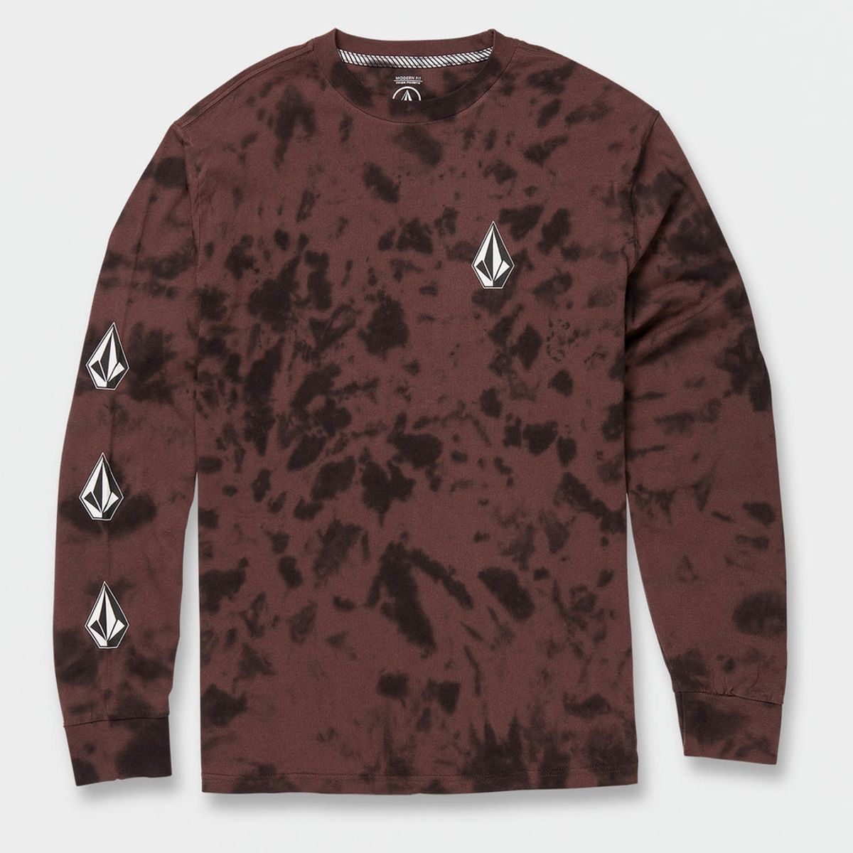 VOLCOM - Polera ICONIC STONE DYE LST Hombre Rojo Volcom