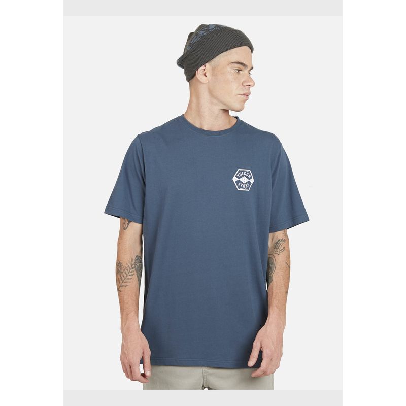 VOLCOM - Polera VINERS S/S TEE Hombre Azul Volcom