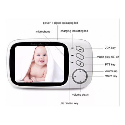 Imagen 2 del producto Cámara Baby Monitor Bebes Micrófono Visión Nocturna Lcd 3.2