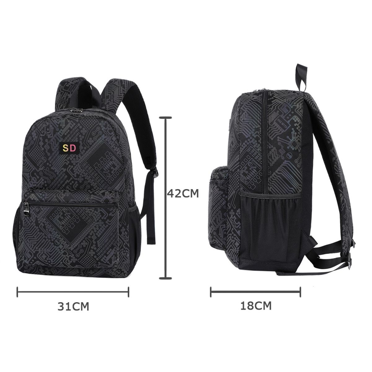 SHANDIAN - Mochila Reflectante para Hombre
