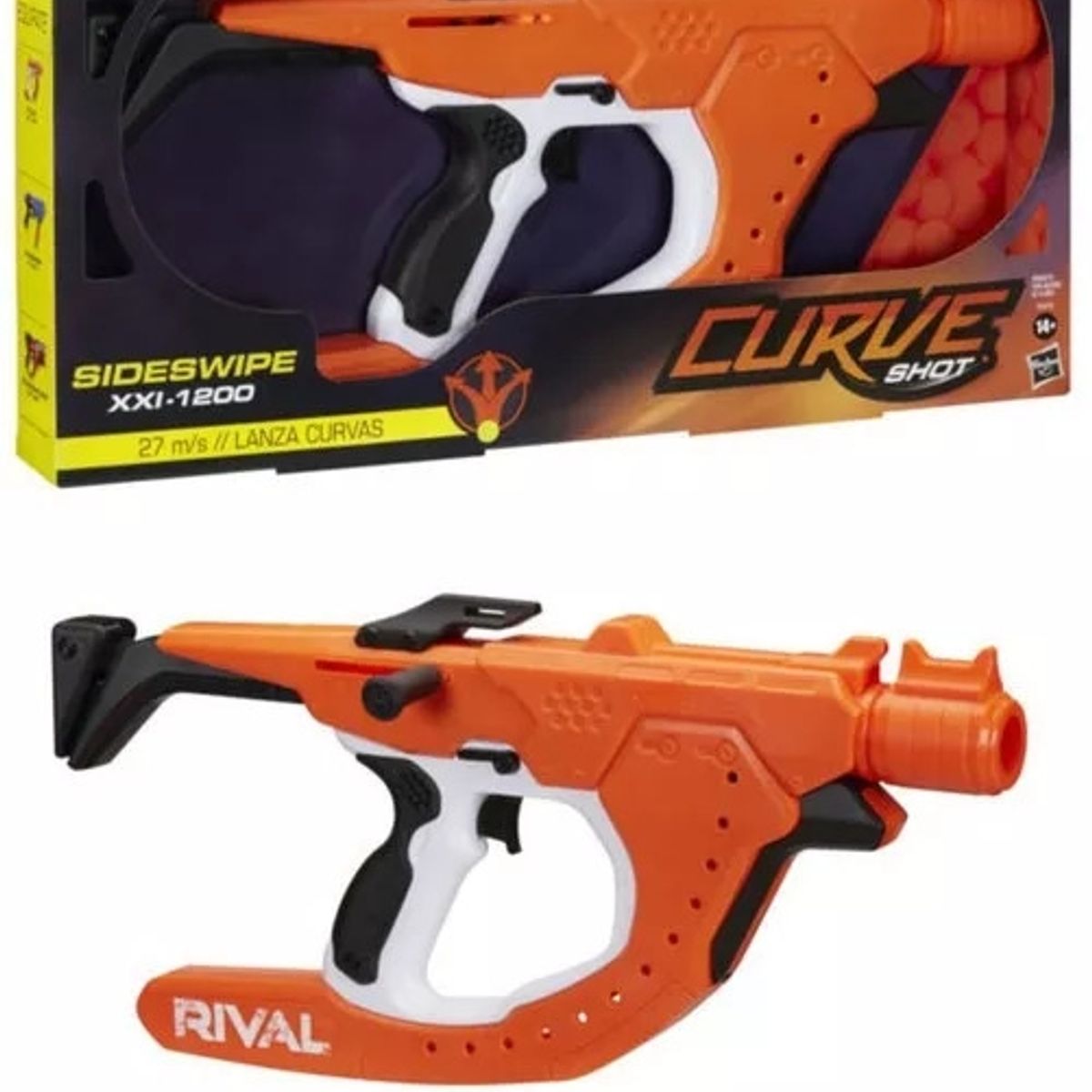 NERF - Lanzador Nerf Rival Curve Shot Sideswipe Xxi-1200