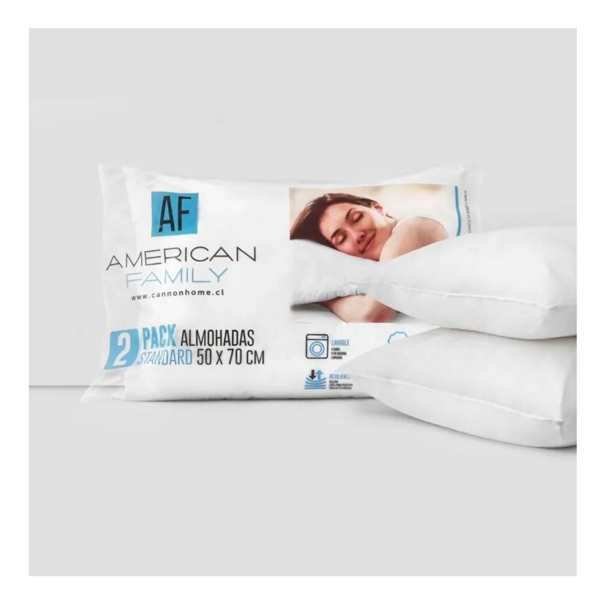 OEM - SET ALMOHADAS MICROFIBRA 50X70CM