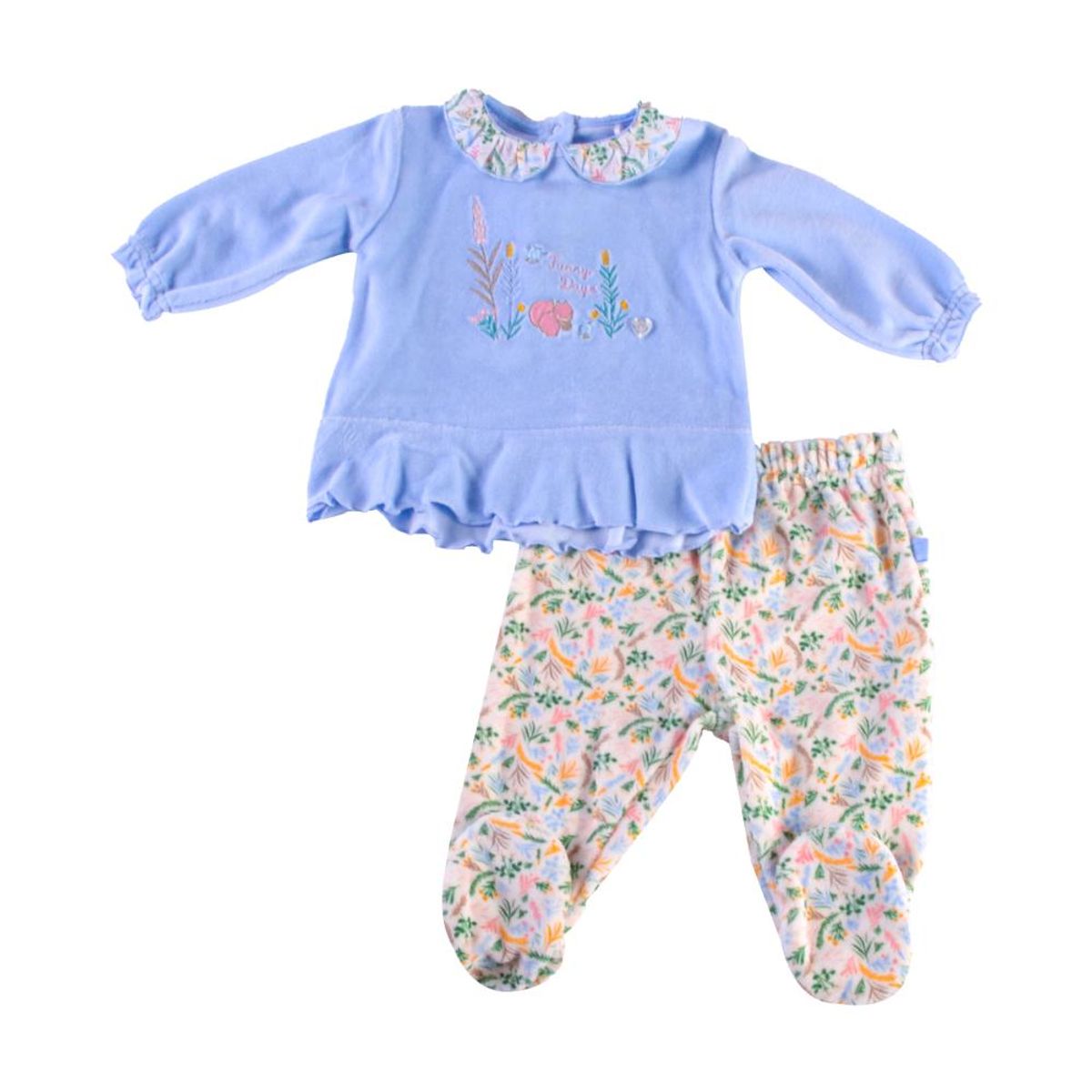 PILLIN - Conjunto Plush Bebé Niña Celeste Pillin PILLIN