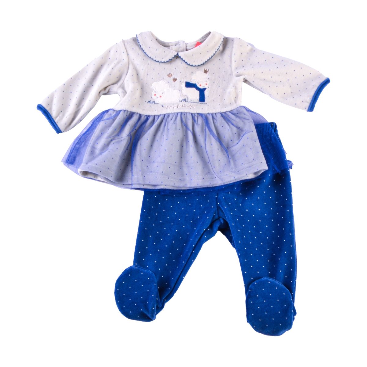 PILLIN - Conjunto Plush Bebé Niña Azul marino Pillin PILLIN
