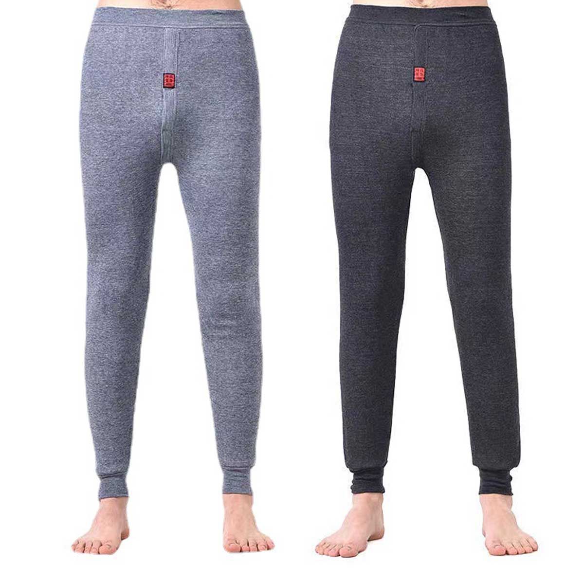 EVERSO - Pack6 Calza De Polar Para Hombre Invierno Calzoncillo Largo