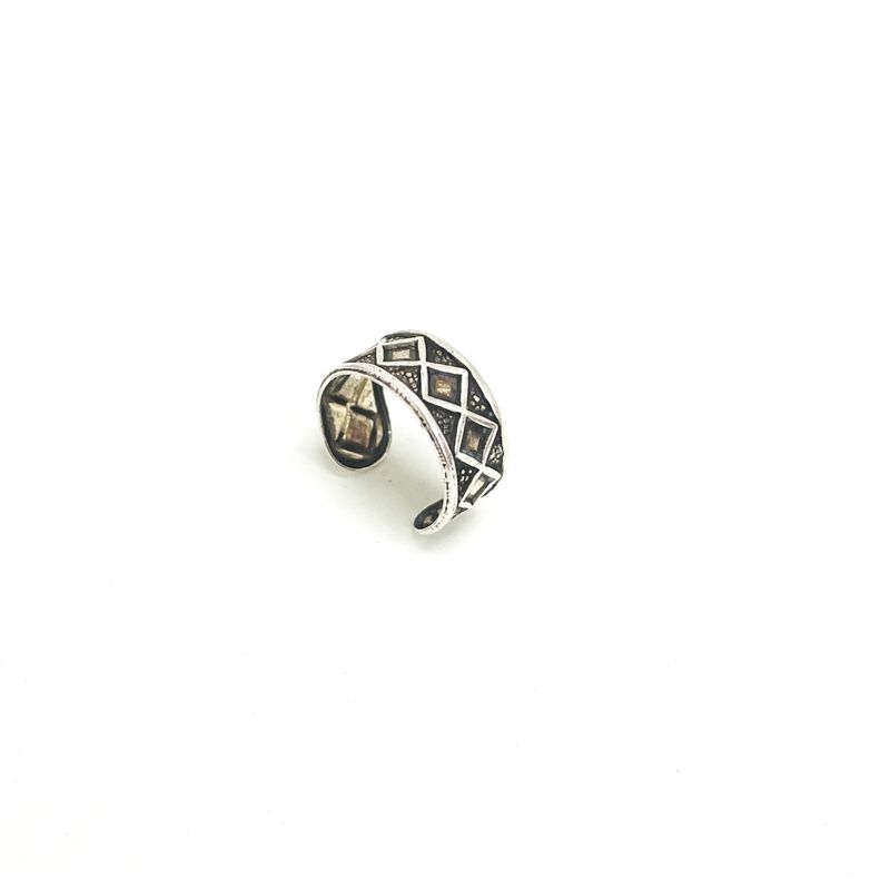 GENERICO - Aros Mujer Bidu Rombos Plata Philippa Joyas