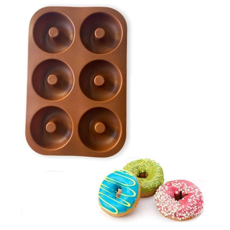 GENERICO - Moldes Silicona Donas Moldes De Silicona Donut Molde Dona 6