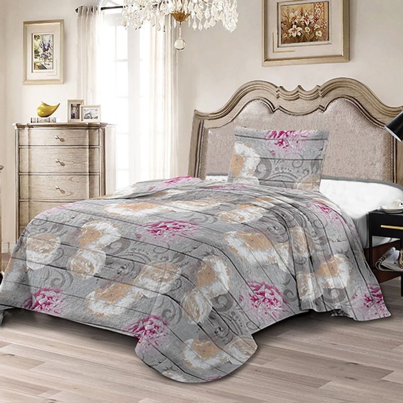 IDETEX - Quilt Idetex Microfibra Estampado modelo Rienza