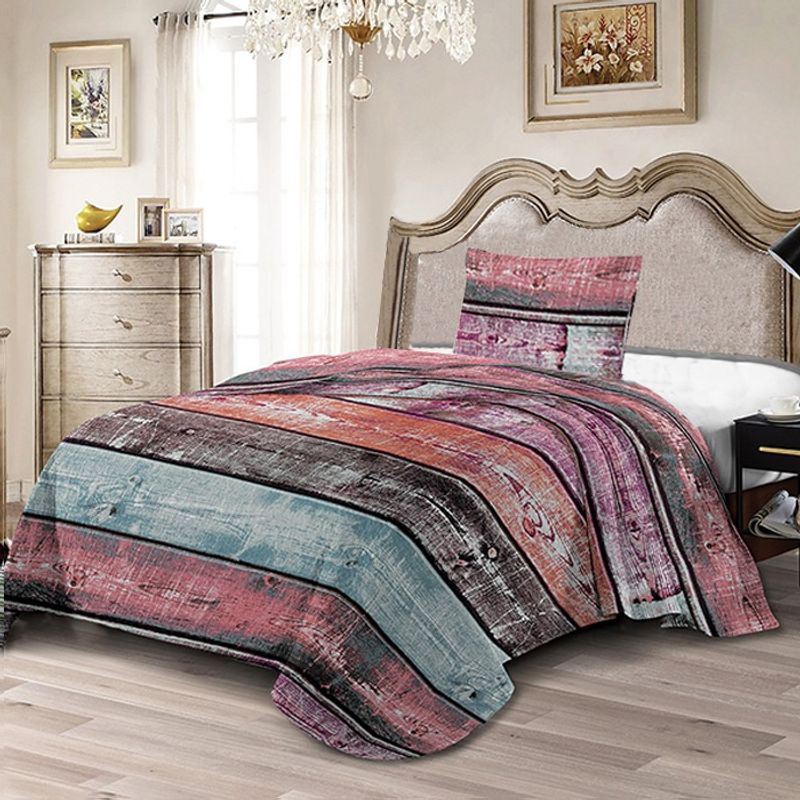 IDETEX - Quilt Idetex Microfibra Estampado modelo Platani