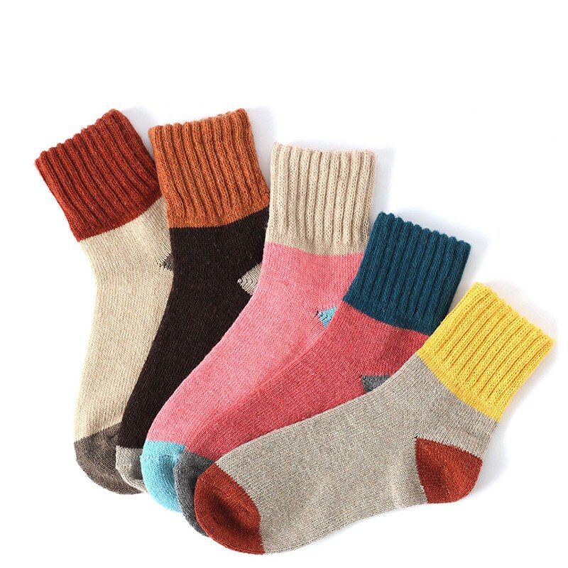 EVERSO - 12 Pares Calcetines De Lana Para Niñas
