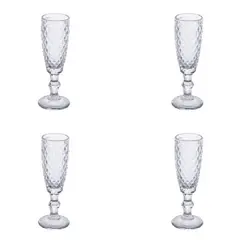 IDETEX - Set 4 Copas Espumante Vidrio marca Cuisine by modelo Vicenza