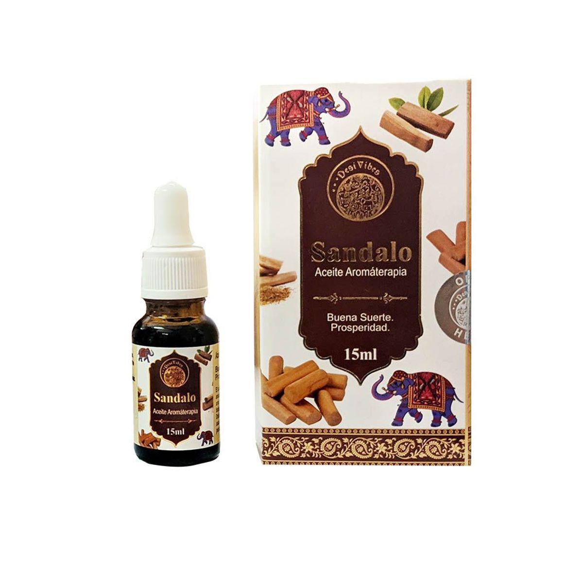 GENERICO - Aceite Esencial Aromaterapia de Sándalo 15ml - Desi Vibes