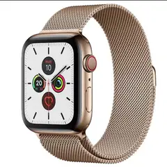 GENERICO - Correa Metálica Dorada para Apple Watch 38 40 41 mm
