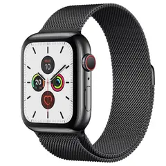 GENERICO - Correa Metálica Negro para Apple Watch 38 40 41 mm