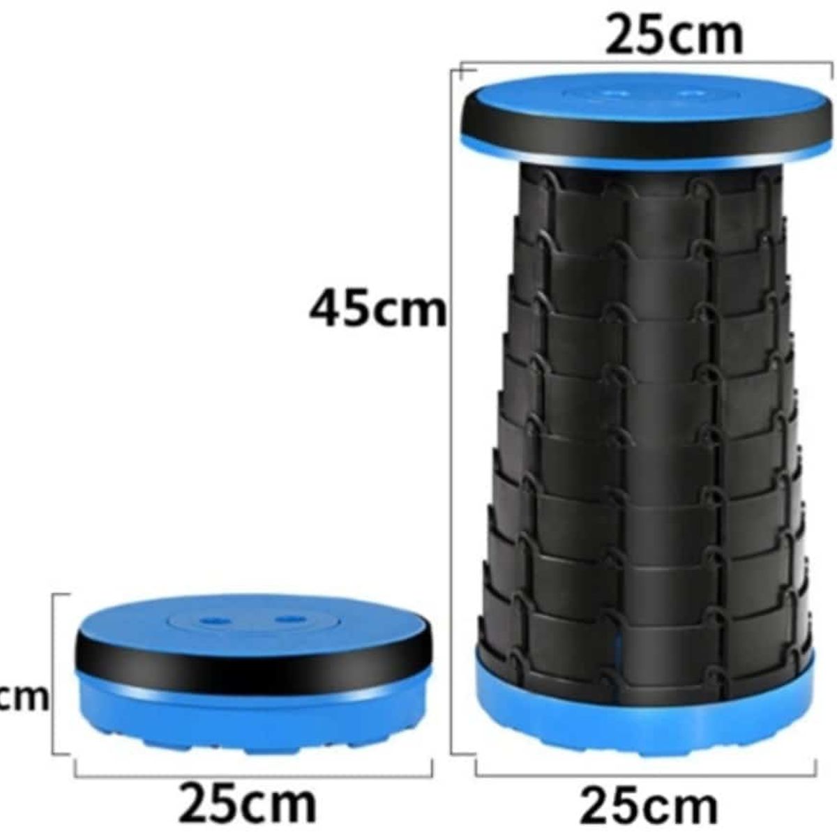 GENERICO - Taburete Plegable Silla Portatil Camping Retraible Plástico