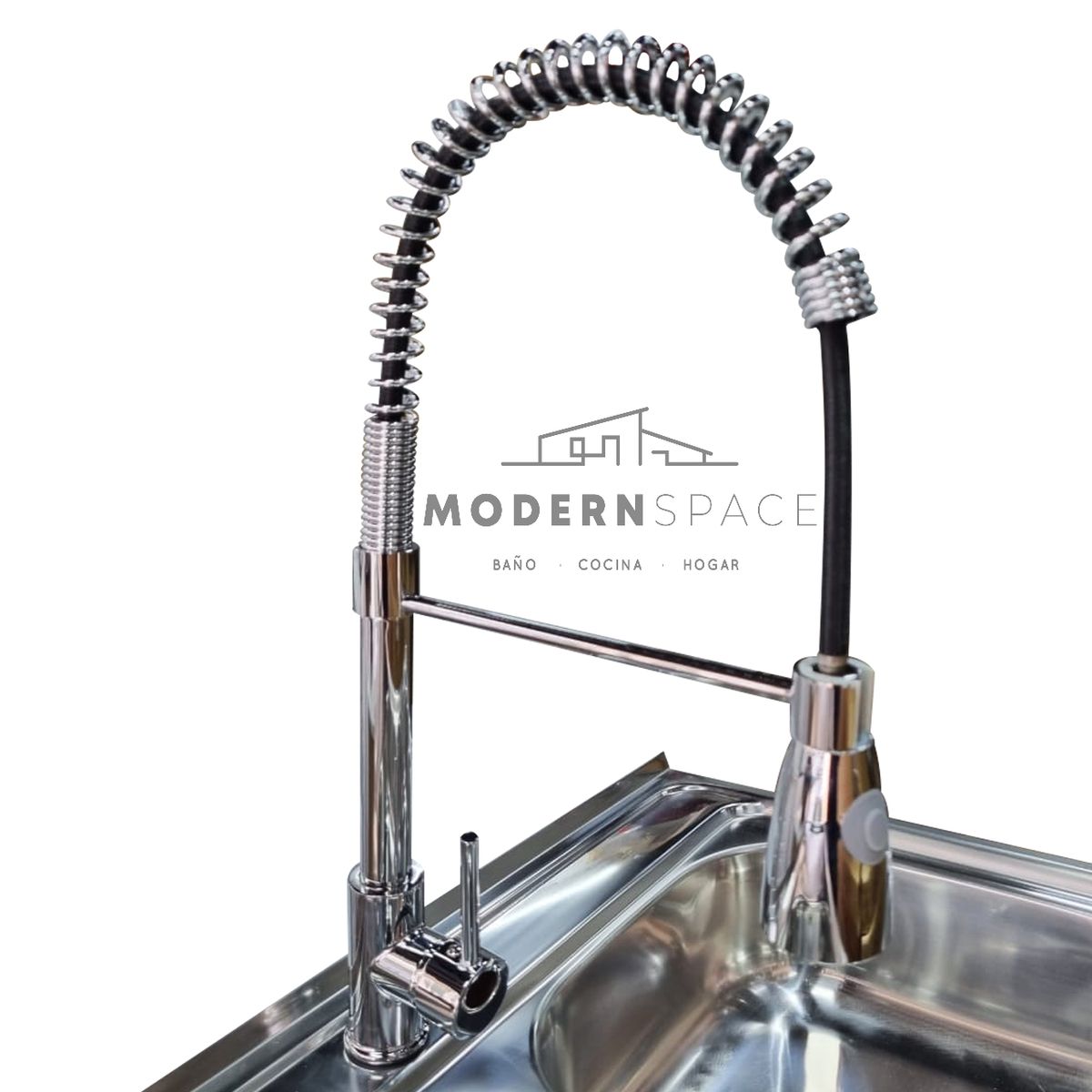 MODERN SPACE - Llave Lavaplatos Monomando Cocina Extensible