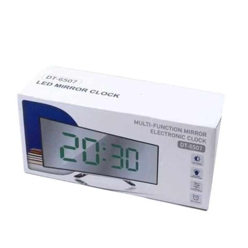 GENERICO - Reloj Led de Escritorio con Pantalla Curva Luz Verde