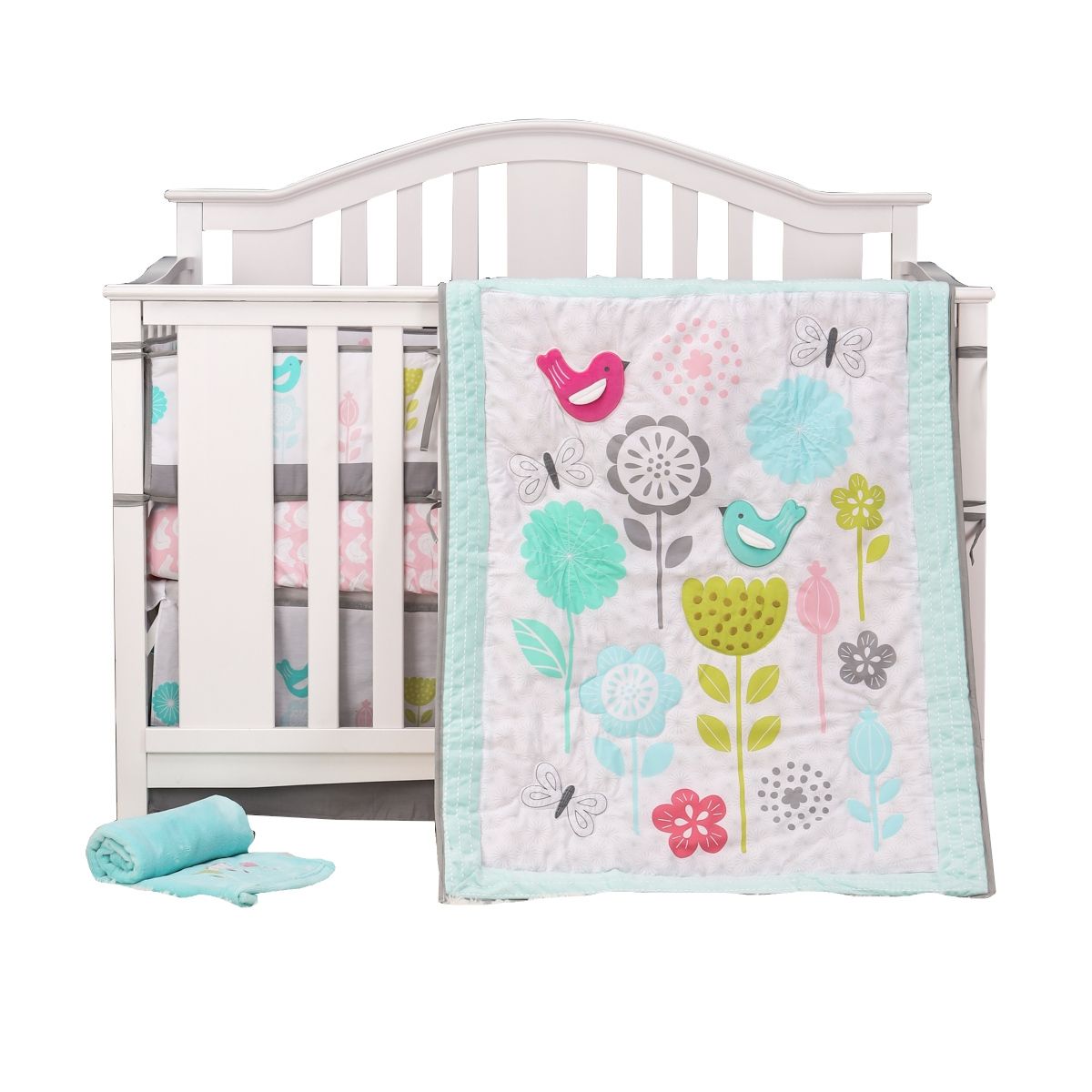 PELLITOS - SET ROPA DE CUNA 100 ALGODON SWEET BIRDS