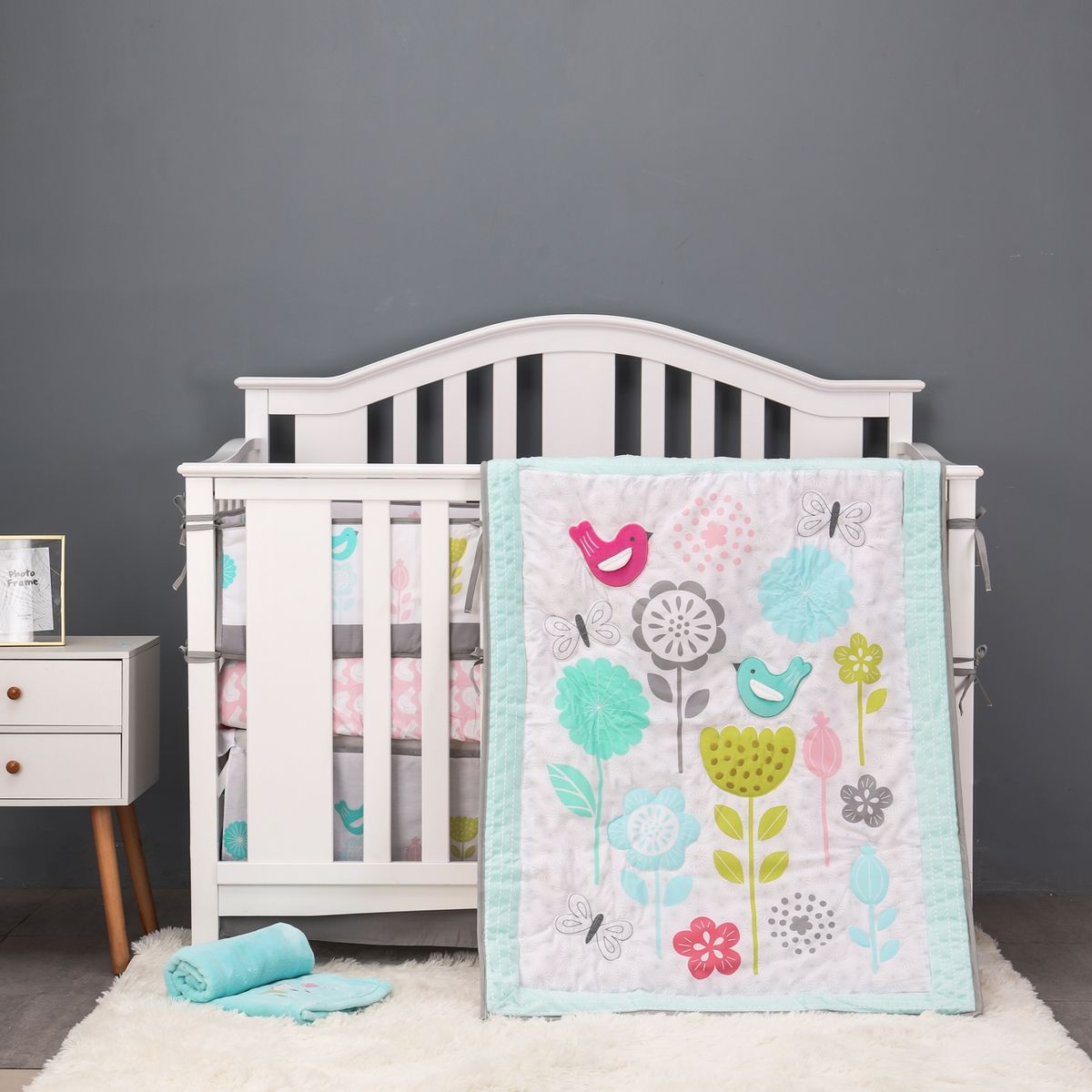 PELLITOS - SET ROPA DE CUNA 100 ALGODON SWEET BIRDS